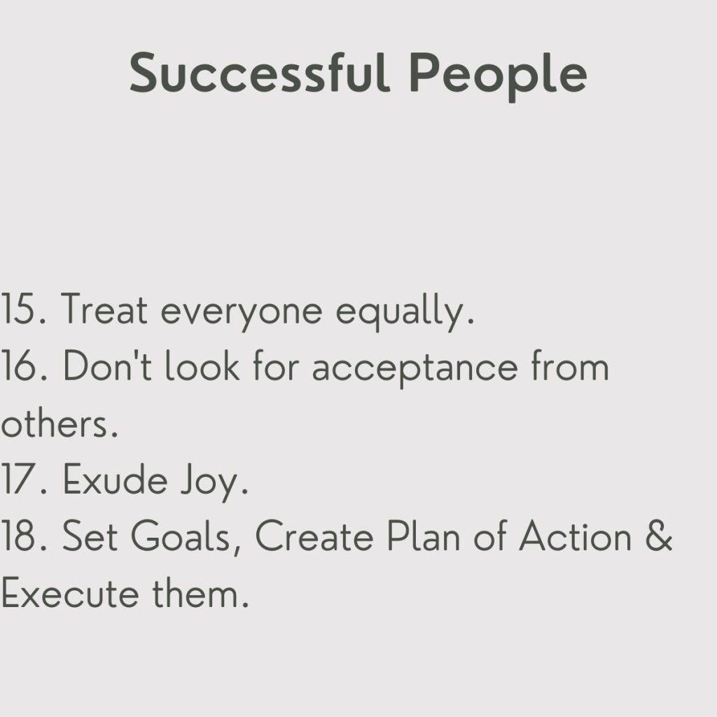 Successful People.....